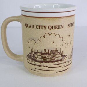 Vintage Riverboat  Mug Mississippi Belle II Spirit of Dubuque Quad City Queen